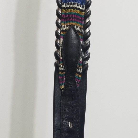 Gorgeous VGUC steel lace belt w patterned fabric - Picture 5 of 15